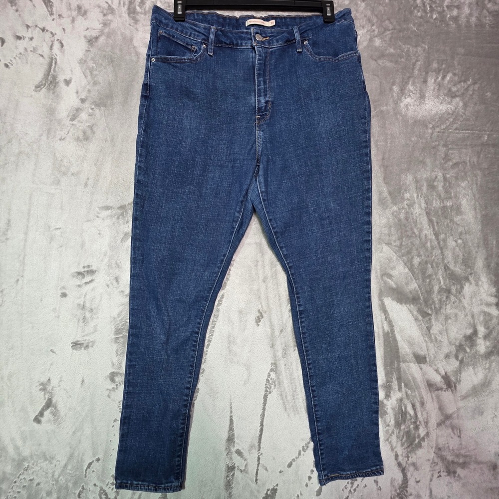 Levis 721 High Rise Skinny Jeans Womens 34 Dark Wash Blue Denim 18882-0366